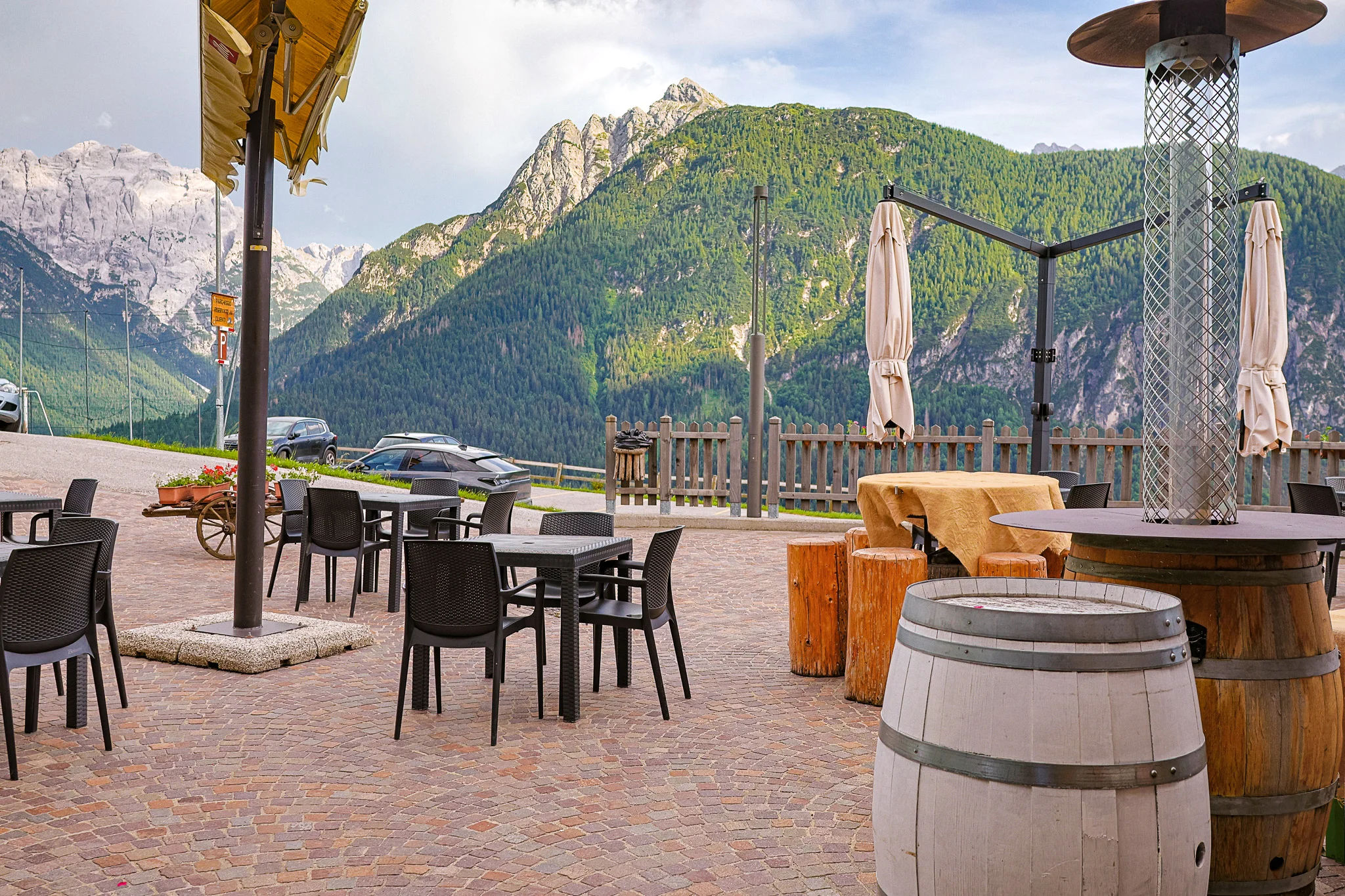 Panorama dalle finestre della Locanda La Baita