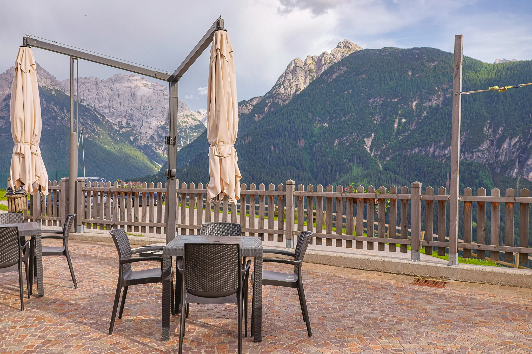 Panorama dalle finestre della Locanda La Baita