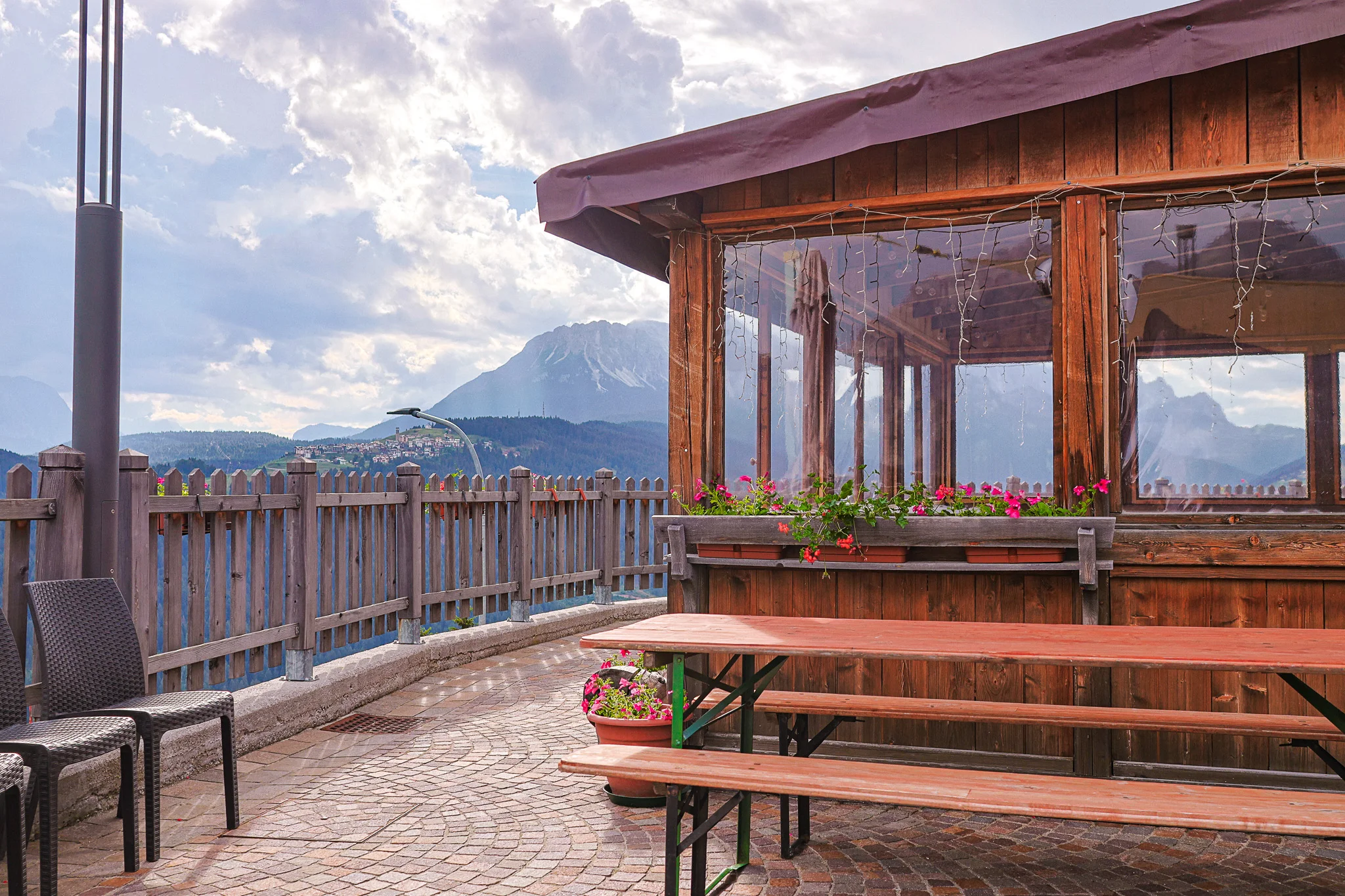 Panorama dalle finestre della Locanda La Baita