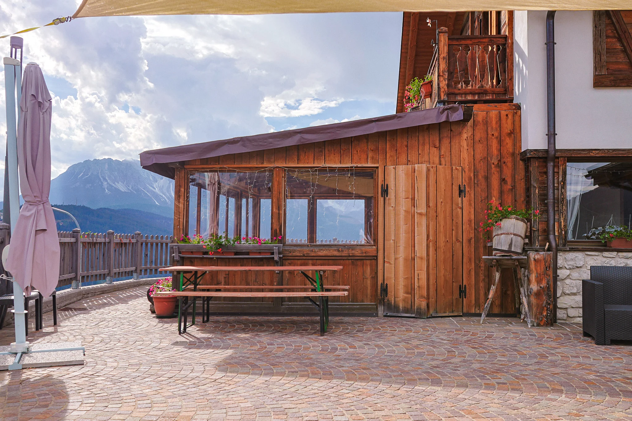 Panorama dalle finestre della Locanda La Baita
