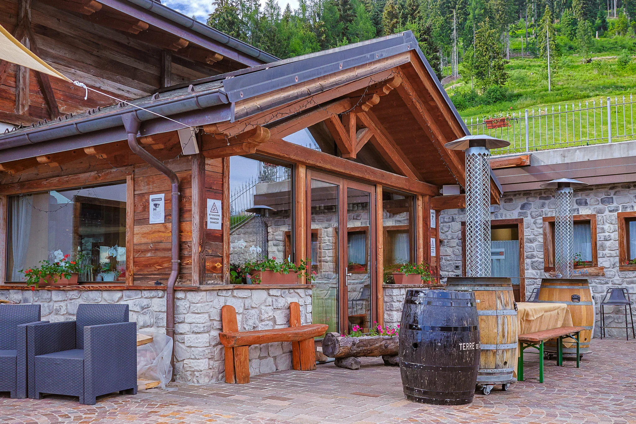 Panorama dalle finestre della Locanda La Baita