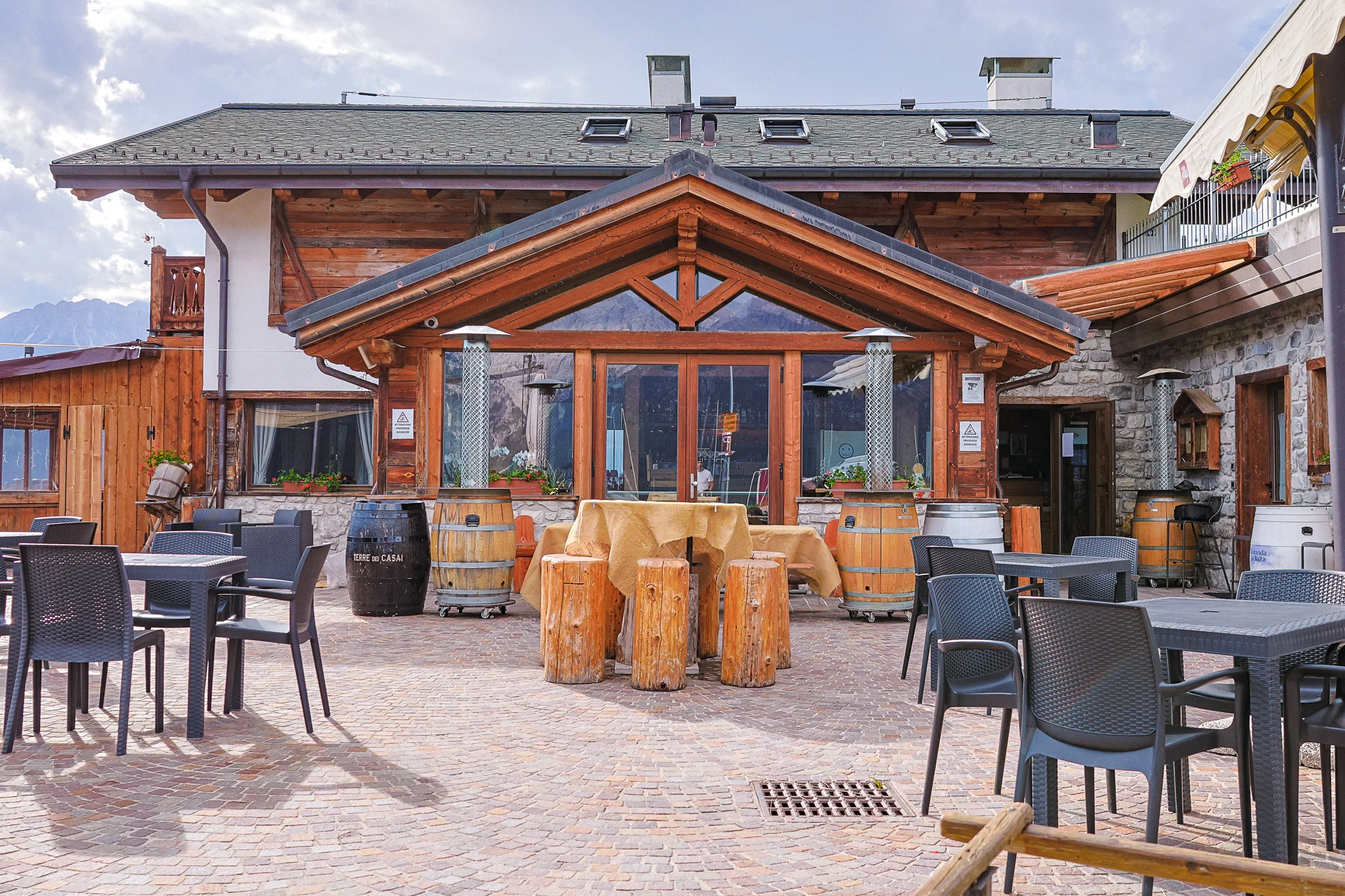 Panorama dalle finestre della Locanda La Baita